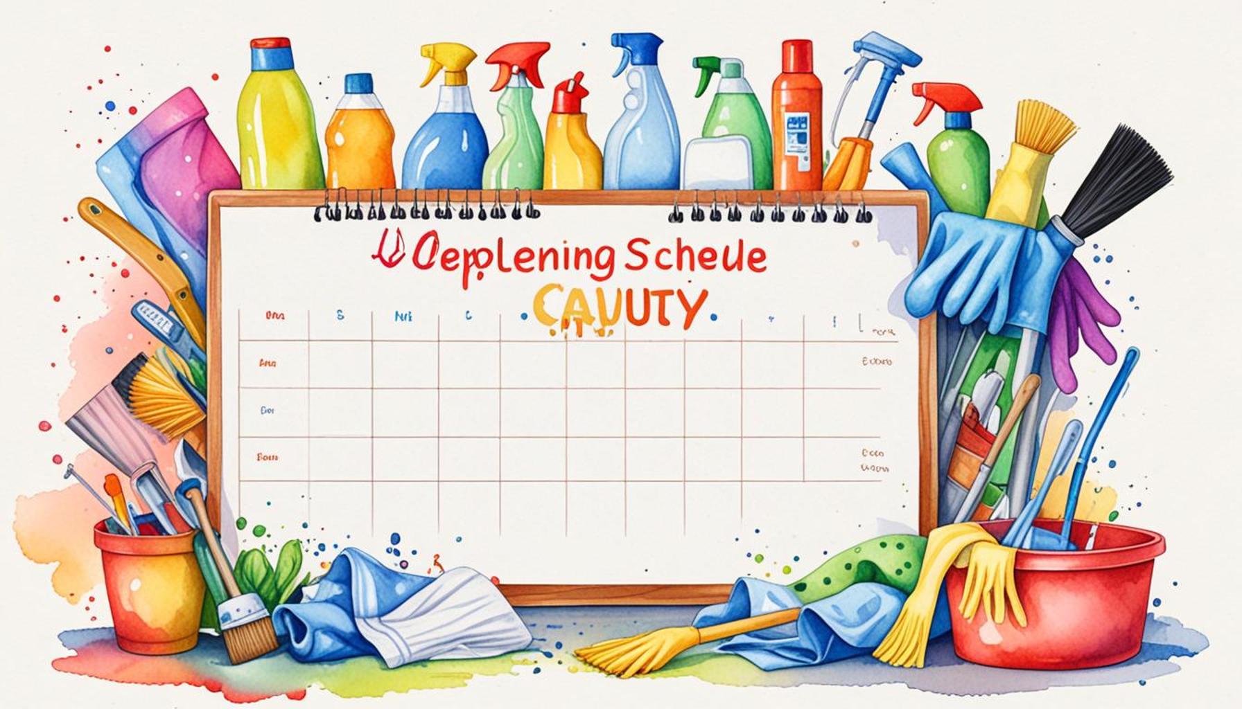 Developing a Cleaning Schedule that Maximizes Productivity